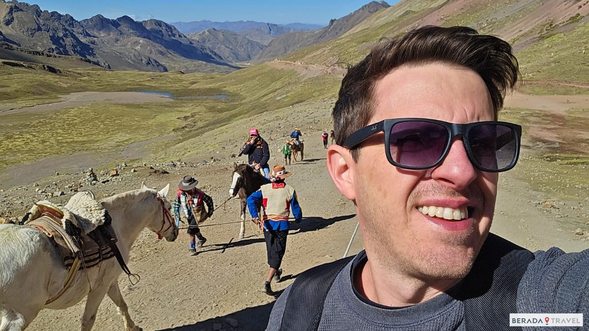 Horseback riding on the trails of Peru