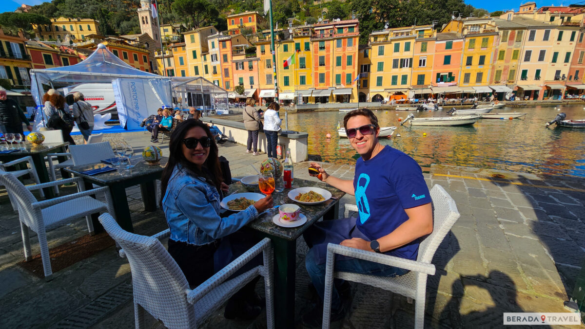 Lunch on the Piazzetta in Portofino