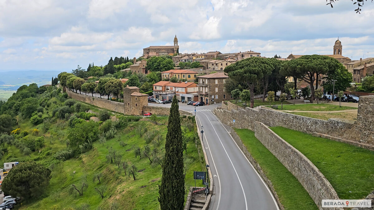 View of Montalcino town