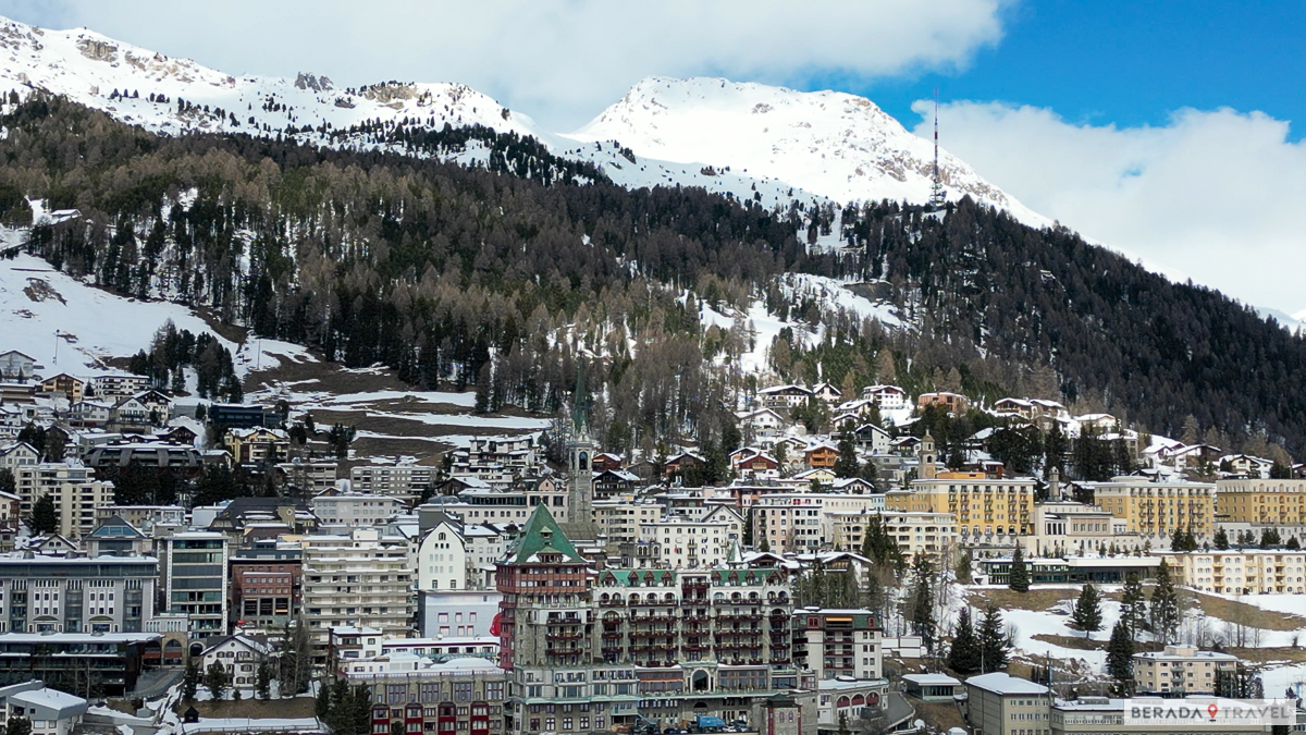 Vista panoramica di St. Moritz