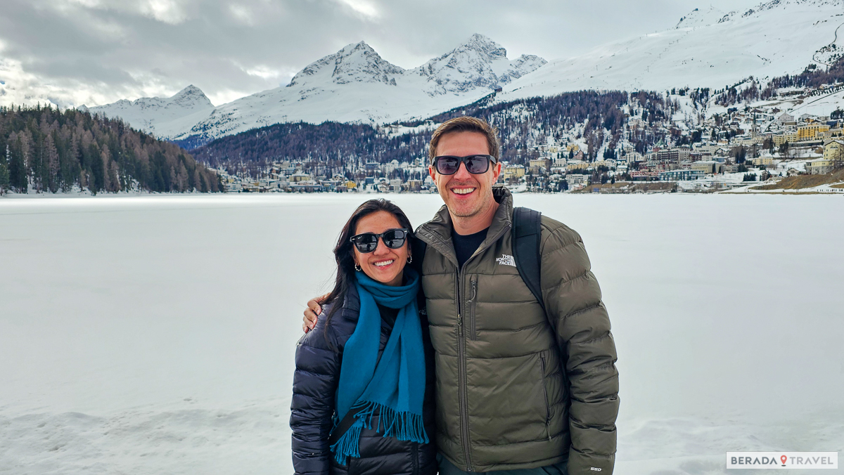 Panorama sul lago di St. Moritz