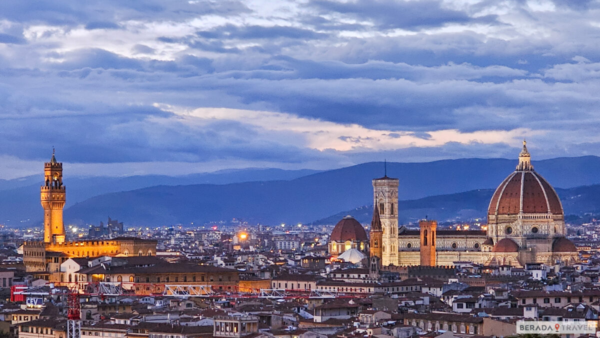Piazzale Michelangelo at sunset