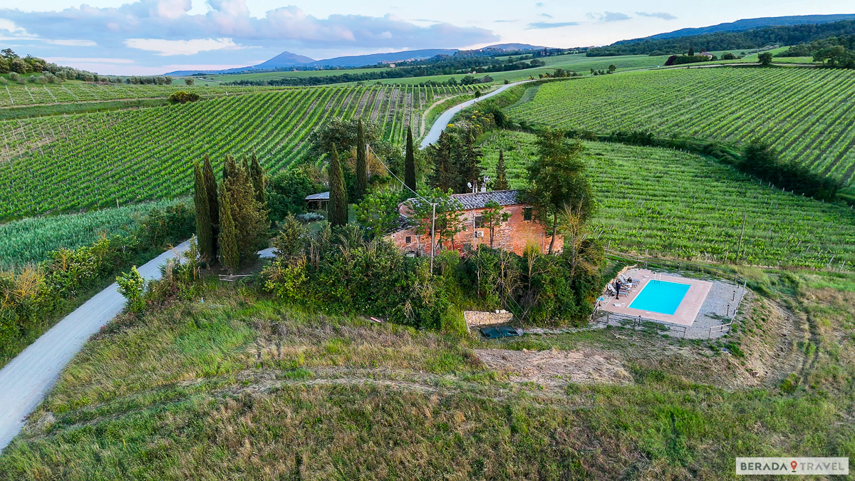Agriturismo Podere Le Crete, dove abbiamo dormito