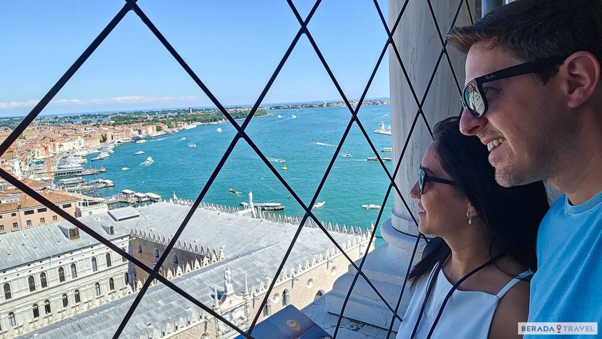 Vista panoramica dall’interno del Campanile di San Marco