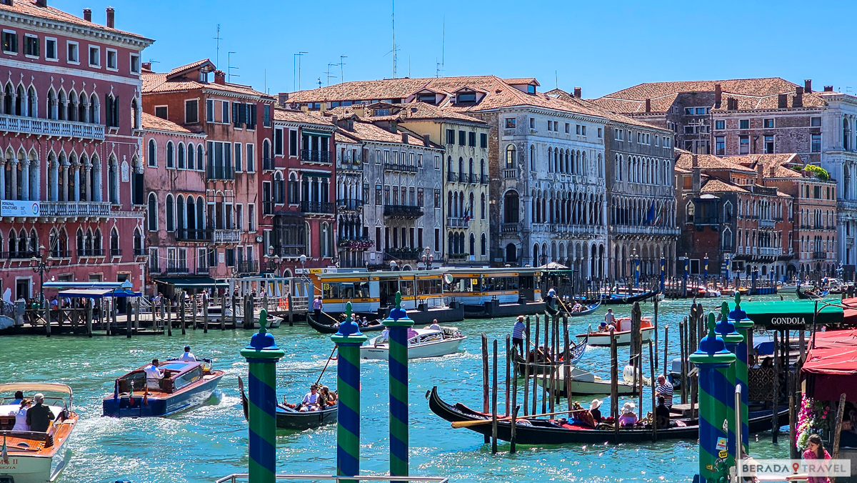 Vista spettacolare del Canal Grande a Venezia.