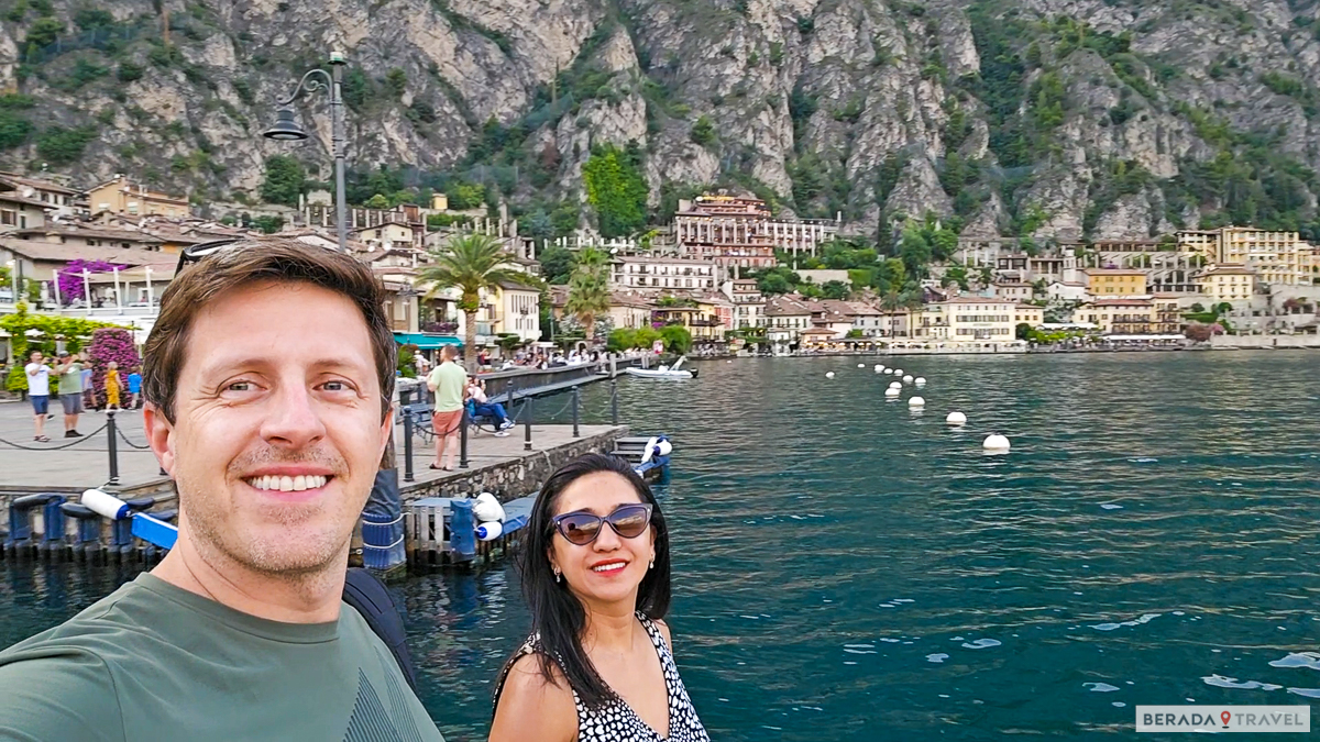 Vista panoramica di Limone sul Garda
