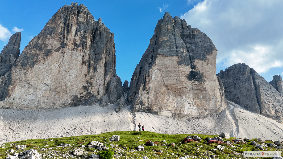 Tre Cime di Lavaredo in the background